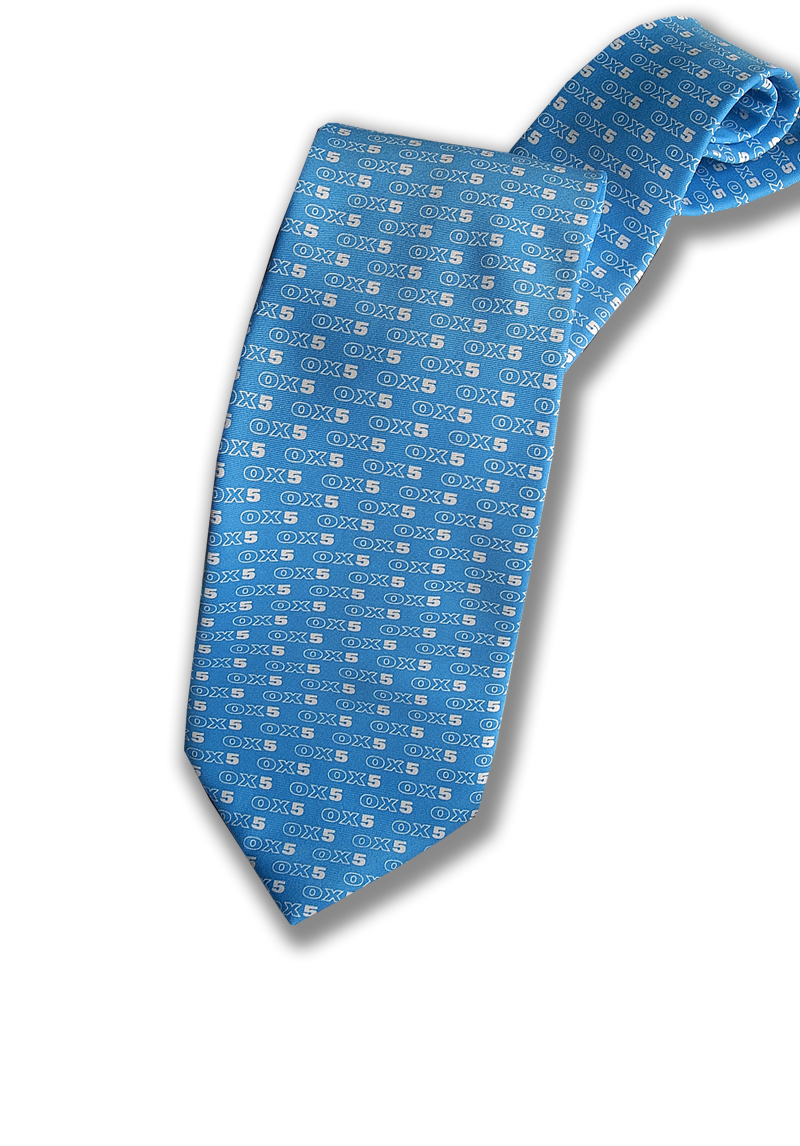 Printed silk tie